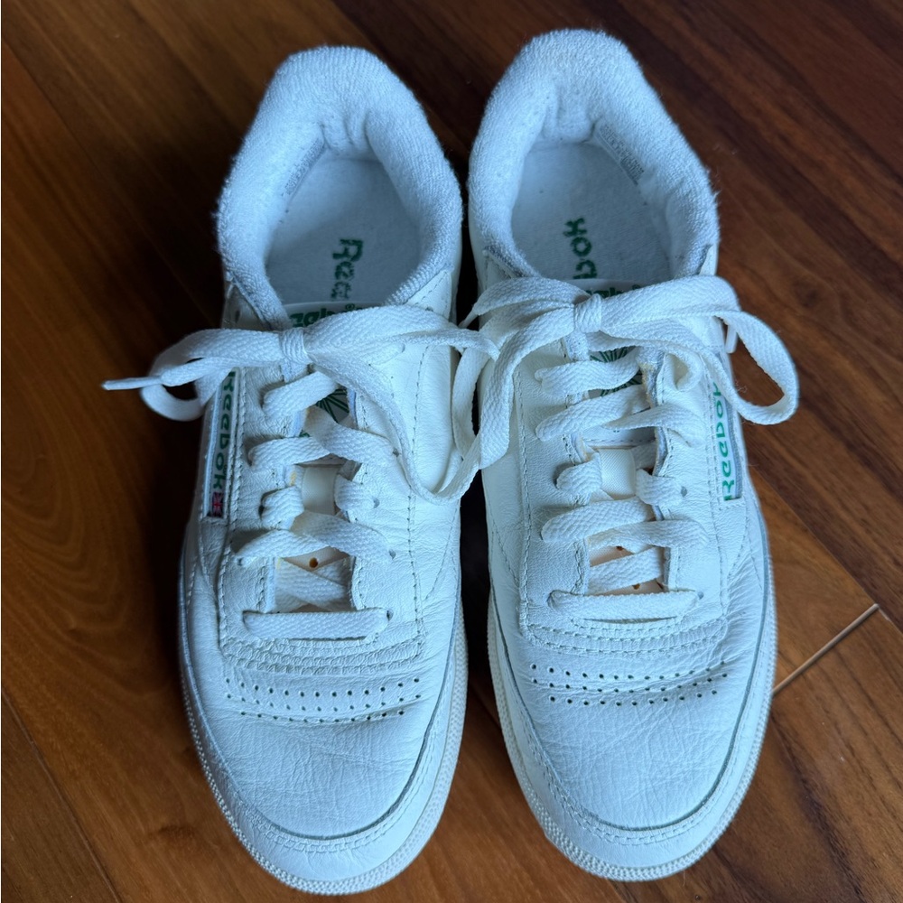 Reebok White Leather Sneakers
